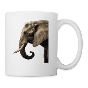 Elephant - Coffee/Tea Mug - white - Right