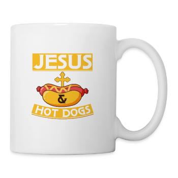 All I Need Is Jesus & Hot Dogs Hotdogs Foodie Wien - Coffee/Tea Mug - white - Right