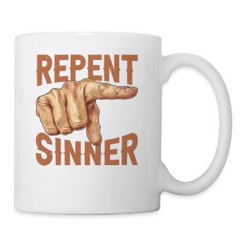 Repent Sinner 29 - Coffee/Tea Mug - white - Right