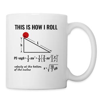 Physicist Physics Velocity Equation This How I Rol - Coffee/Tea Mug - white - Right