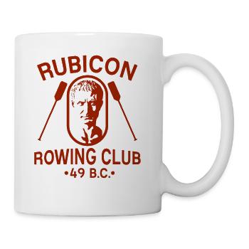 Rubicon Rowing Club Julius Caesar Funny - Coffee/Tea Mug - white - Right