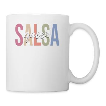 Female Salsa Dancer Salsa Dance Dancing - Coffee/Tea Mug - white - Right