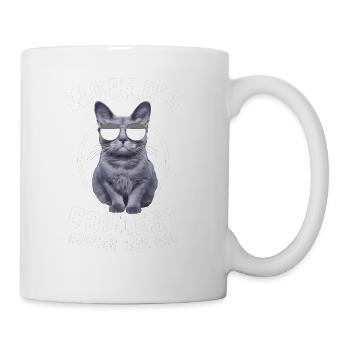 Worlds Coolest Russian Blue Dad - Coffee/Tea Mug - white - Right