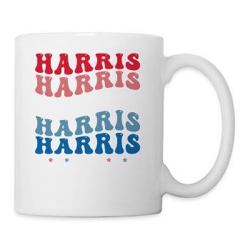Kamala Harris 2024 For President Campaign Cute - Coffee/Tea Mug - white - Right