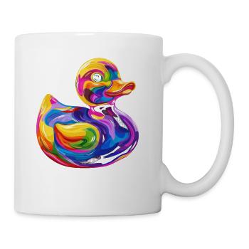 Rubber Duck Duckie Popart - Coffee/Tea Mug - white - Right