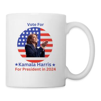 Kamala t shirt - Coffee/Tea Mug - white - Right