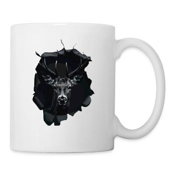 Cerf - Tasse - blanc - Droite