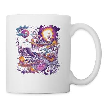 Weirdcore Aesthetic Nightmare Dreamcore Pastel Got - Coffee/Tea Mug - white - Right