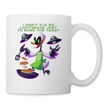 funny alien cook Ducky - Coffee/Tea Mug - white - Right