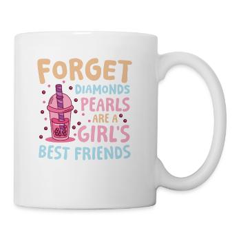 Funny Bubble Tea Saying for a Bubble tea drinker - Coffee/Tea Mug - white - Right