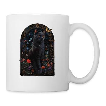 Russian Blue Cat - Coffee/Tea Mug - white - Right
