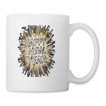 Happy New Year new design - Coffee/Tea Mug - white - Right