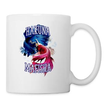 Hakuna Mafisha Positive Quotes Freshwater - Coffee/Tea Mug - white - Right
