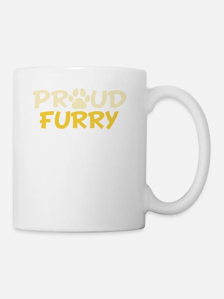 Furry Fandom Furries Fursona Proud Furry - Coffee/Tea Mug - white