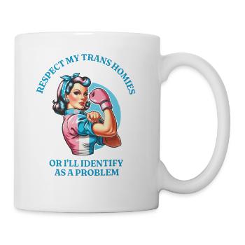 Respect My Trans Homies - Coffee/Tea Mug - white - Right