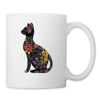 Russian Blue Cat - Coffee/Tea Mug - white - Right