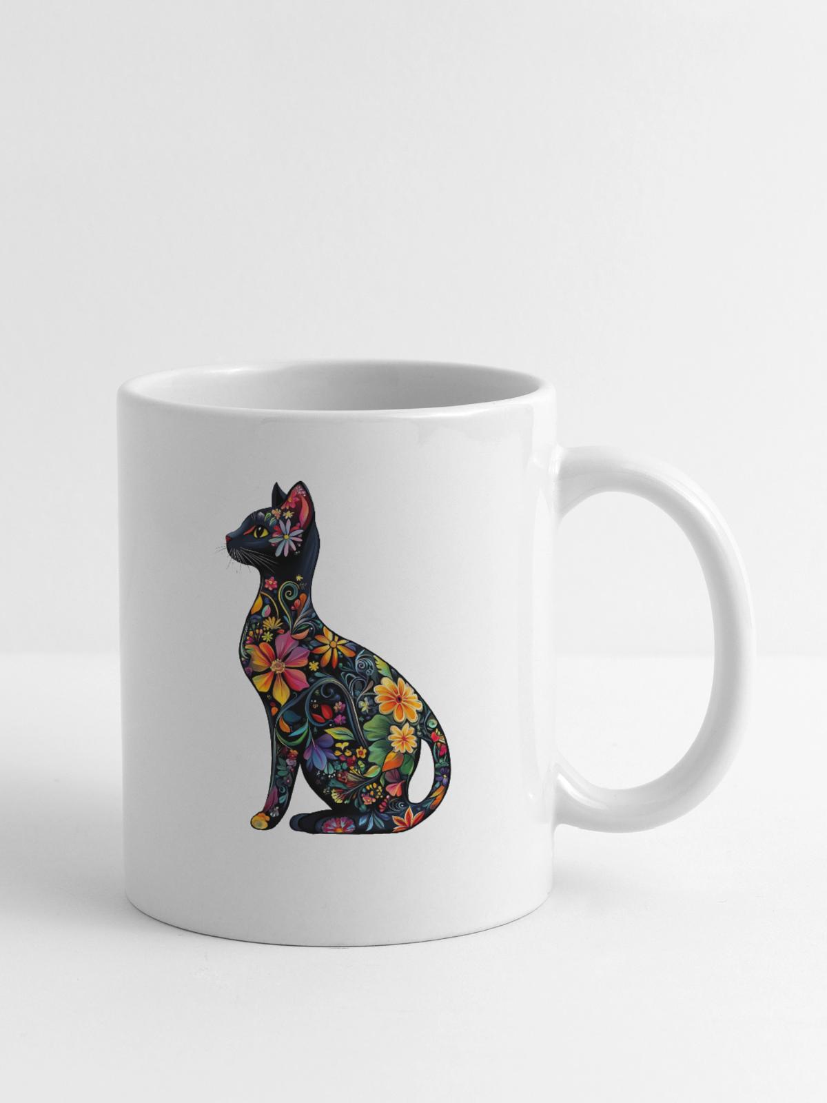 Russian Blue Cat - Coffee/Tea Mug - white - Right