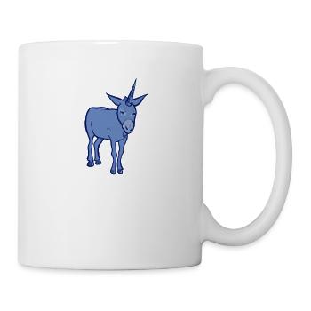 unicorn donkey - Coffee/Tea Mug - white - Right