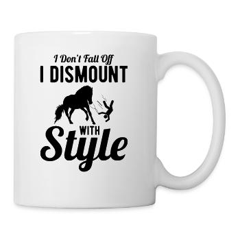 Funny Equestrian Horse Vaulting - Coffee/Tea Mug - white - Right