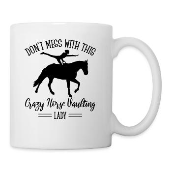 Funny Equestrian Horse Vaulting - Coffee/Tea Mug - white - Right