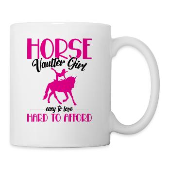 Funny Equestrian Horse Vaulting - Coffee/Tea Mug - white - Right