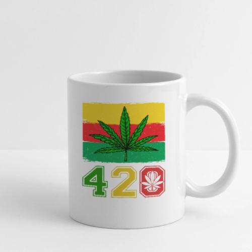 Farcical 420 Herb Flag Weed Marijuana Design - Coffee/Tea Mug