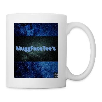 Cosmic Speckle MugFace Tee Logo - Coffee/Tea Mug - white - Right