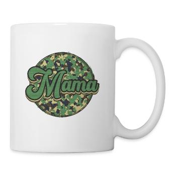 Camo Mama T shirt, Camo sublimation design, - Coffee/Tea Mug - white - Right