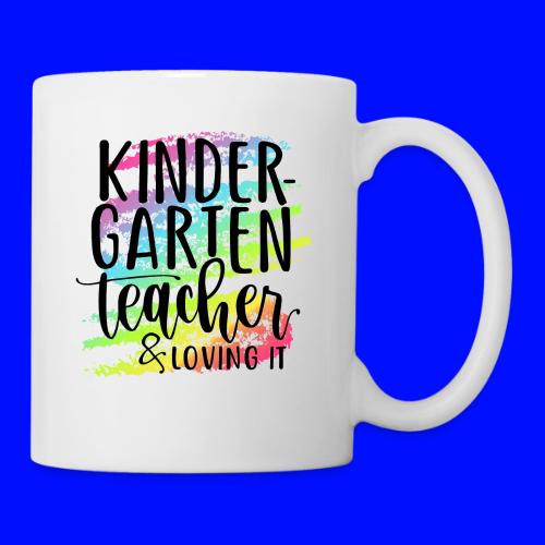 Kindergarten Teacher & Loving It Teacher T-Shirts - Coffee/Tea Mug