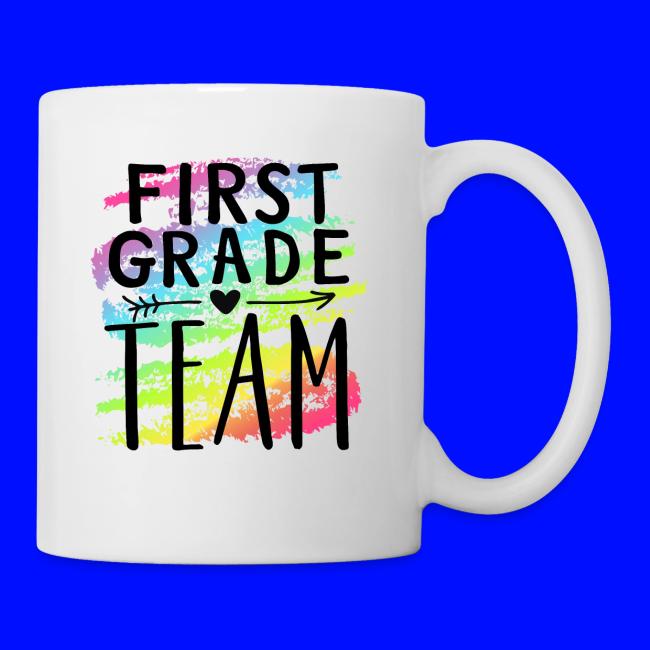 First Grade Team Crayon Splash Teacher T-Shirts