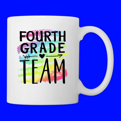 Fourth Grade Team Crayon Splash Teacher T-Shirts - Coffee/Tea Mug
