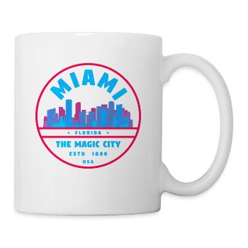 Miami Florida - Coffee/Tea Mug - white - Right