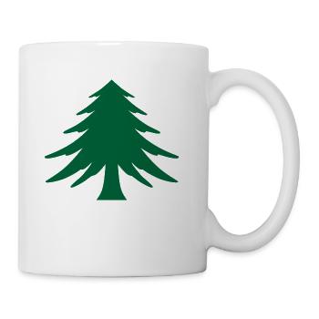 Massachusetts Flag Tree - Coffee/Tea Mug - white - Right