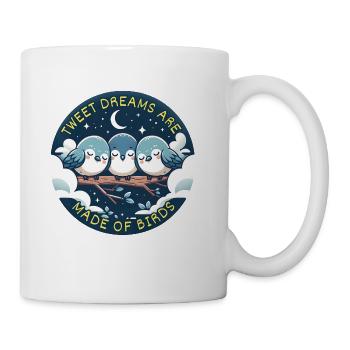 Tweet Dreams Nighttime Birdwatcher - Coffee/Tea Mug - white - Right
