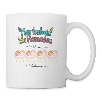 New baby girl in Ramadan - Coffee/Tea Mug - white - Right