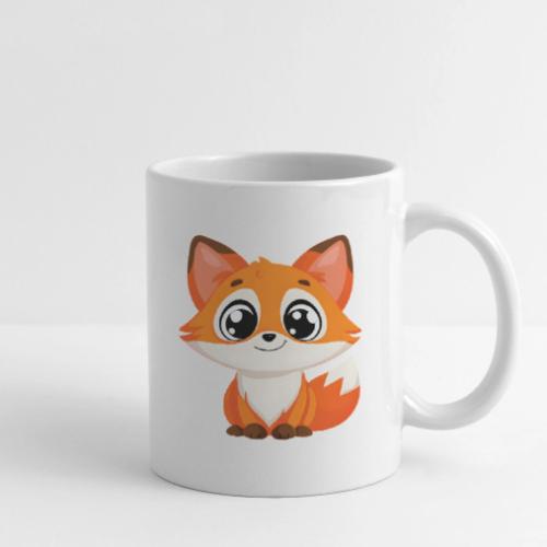 Adorable Cartoon Fox with Big Innocent Eyes - Coffee/Tea Mug
