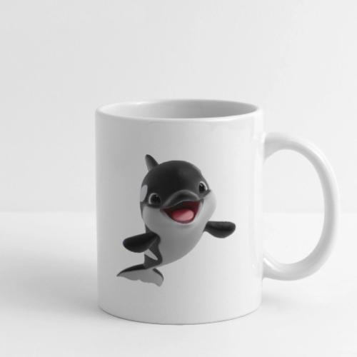 Smiling Cartoon Baby Orca - Coffee/Tea Mug