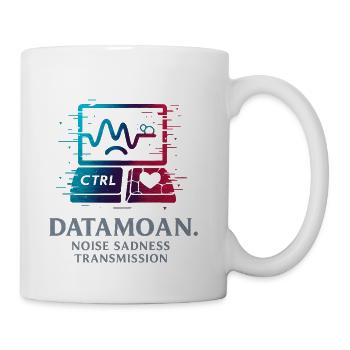 DataMoan Neon CRT Wave - Coffee/Tea Mug - white - Right