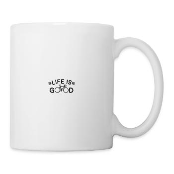 bicycle is about life - Coffee/Tea Mug - white - Right