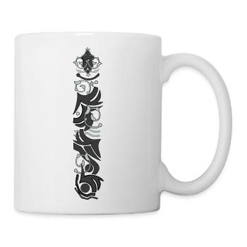 tattoo sleeve abstract - Coffee/Tea Mug - white - Right