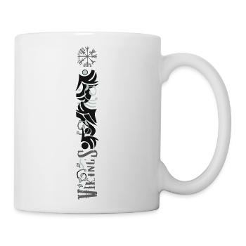 tattoo sleeve vikings geek - Coffee/Tea Mug - white - Right