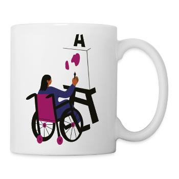 Painting lovers - Coffee/Tea Mug - white - Right