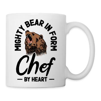 Chef Beast Animal Lover Bear Cooking Meals - Coffee/Tea Mug - white - Right
