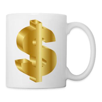 dollar - Coffee/Tea Mug - white - Right
