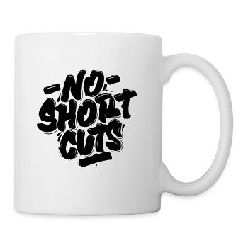 no short cuts t shirt - Coffee/Tea Mug - white - Right