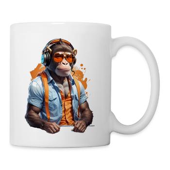 monkey music - Coffee/Tea Mug - white - Right