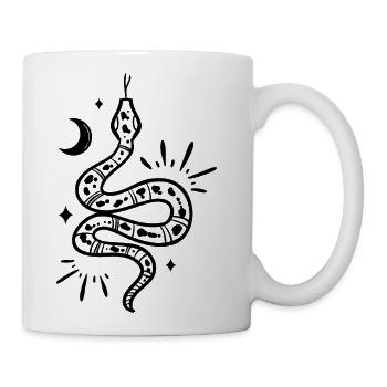 "Serpent Moonlight" T-Shirt - Embrace the Mystical - Coffee/Tea Mug - white - Right