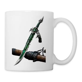 Fiery cutting sword - Coffee/Tea Mug - white - Right