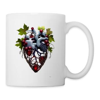 Broken heart design - Coffee/Tea Mug - white - Right