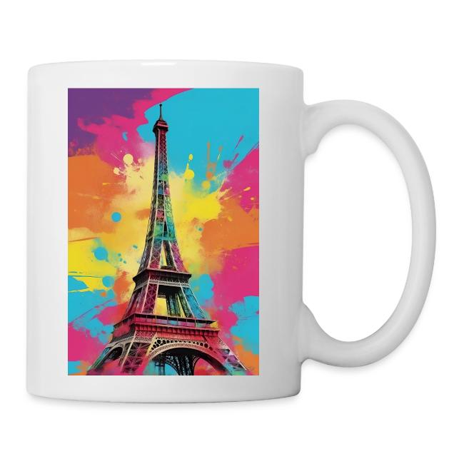 Pop Art Paris Eiffel Tower Wall Art Poster